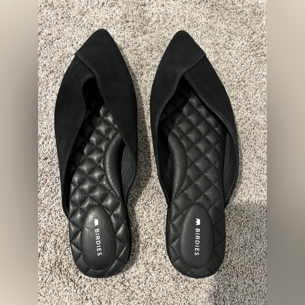 NWOB Birdies Swan, black size 8.5